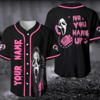 Black and pink womens shirt with ghost face